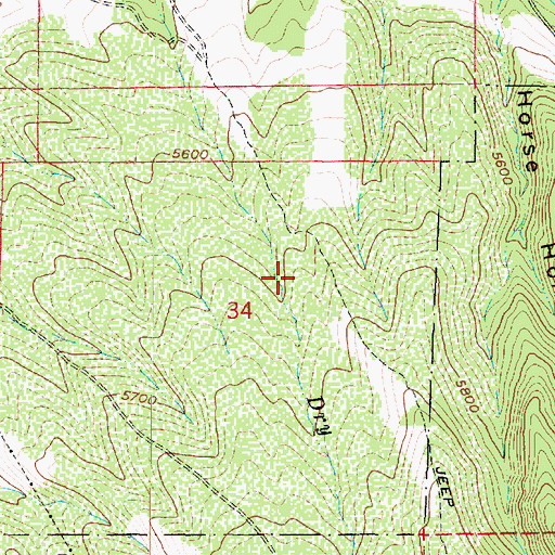 Topographic Map of Cemetery Wildlife Management Area, UT