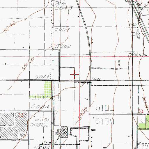 Topographic Map of Central Valley Medical Center, UT