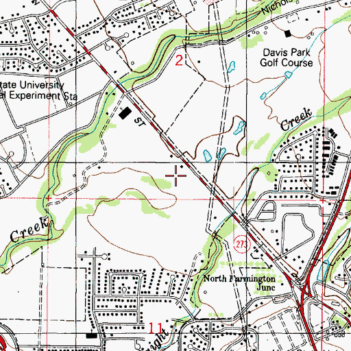 Topographic Map of Cherry Hill Campground, UT