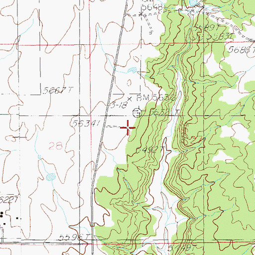 Topographic Map of Chief Poseys Indian Battle Historical Marker, UT