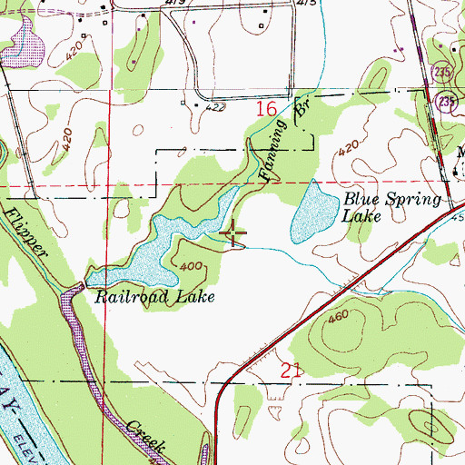 Topographic Map of Fredericks Mill (historical), AL