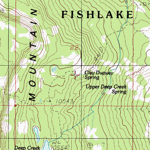 Topographic Map of Clay Dugway Spring, UT