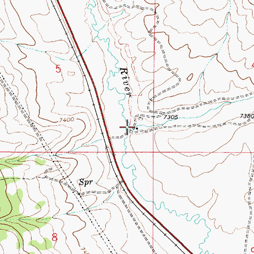 Topographic Map of Coddington Ranch (historical), UT