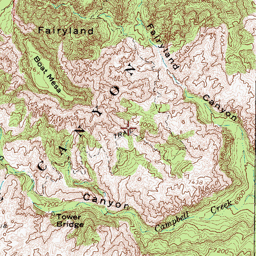 Topographic Map of Coliseum, UT