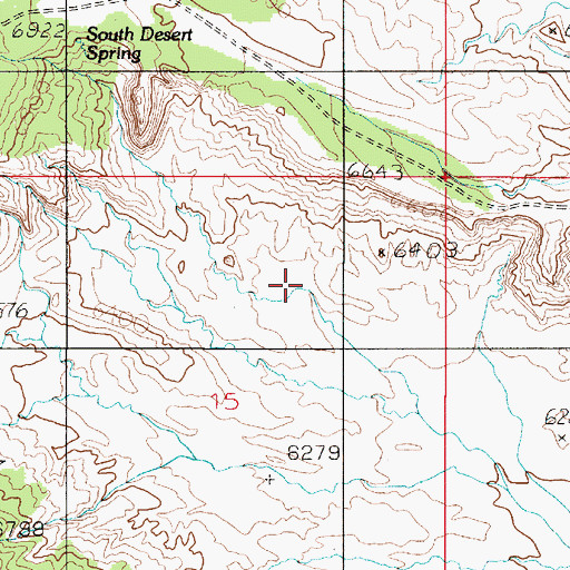 Topographic Map of Collins Creek, UT