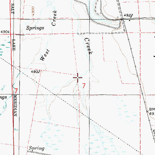 Topographic Map of Currant Creek, UT