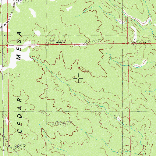 Topographic Map of Cyclone Flat, UT