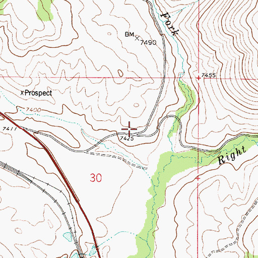 Topographic Map of Daniels Ranch (historical), UT
