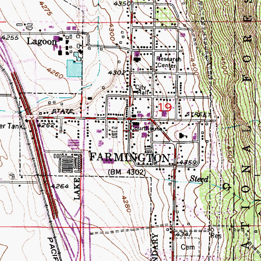 Topographic Map of Davis County Heliport, UT