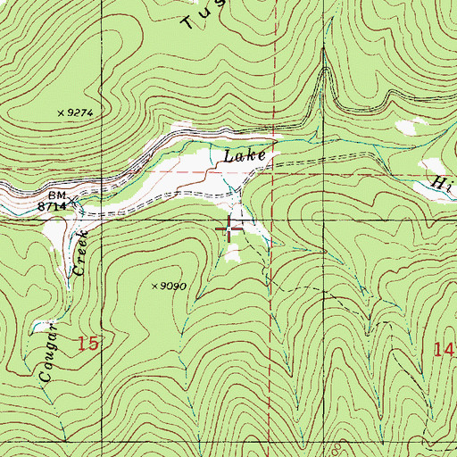 Topographic Map of Delano Ranger Station, UT