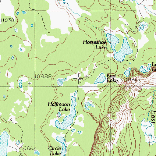 Topographic Map of East Lake, UT