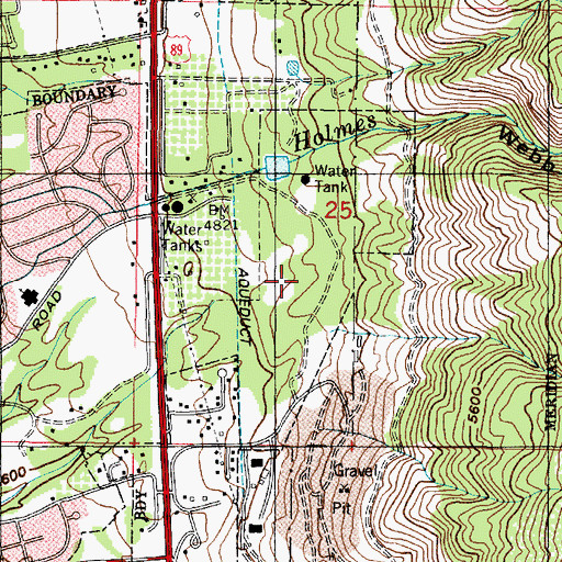 Topographic Map of East Wilderness Park, UT