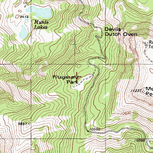 Topographic Map of Fitzgeral Park, UT