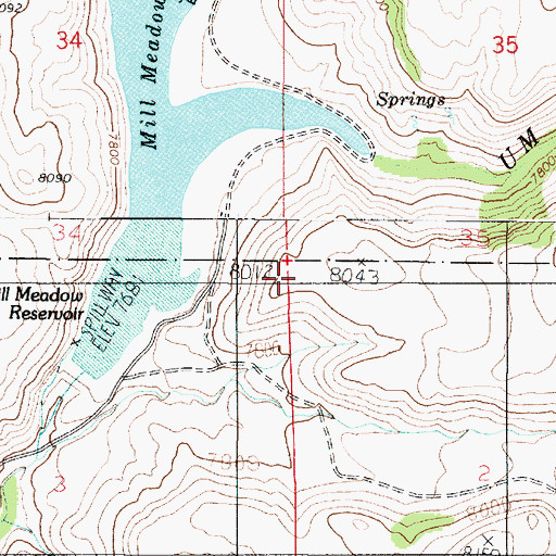Topographic Map of Forsyth Valley, UT