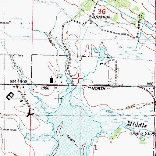 Topographic Map of Gertsen Creek, UT