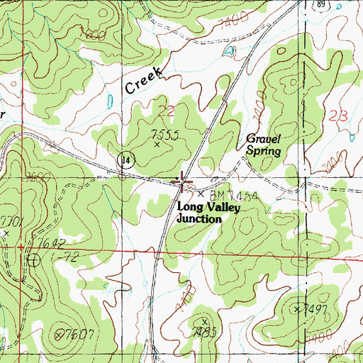 Topographic Map of Gravel Pass, UT