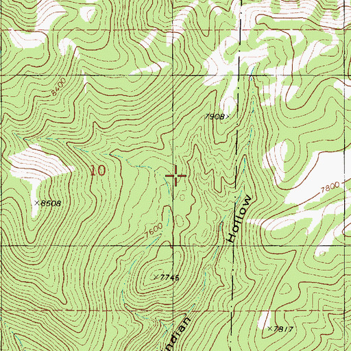 Topographic Map of Gray Hills, UT