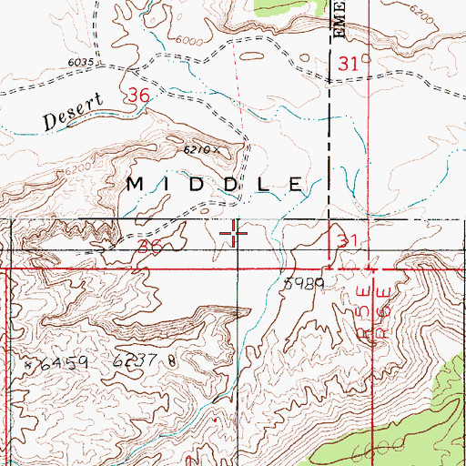 Topographic Map of Gypsum Sinkhole, UT