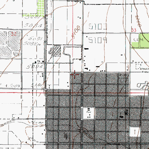 Topographic Map of High Mountain Campground, UT