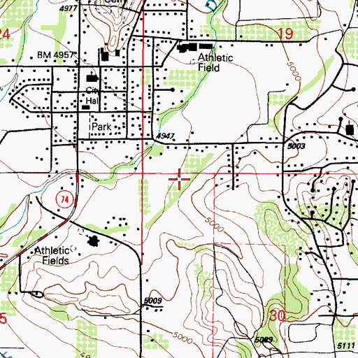 Topographic Map of Highland, UT