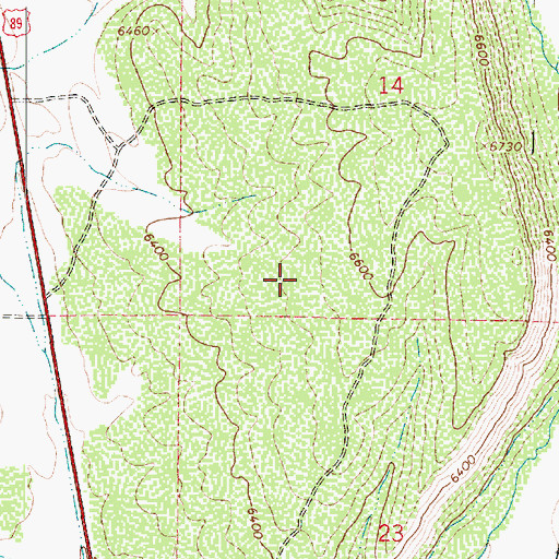 Topographic Map of Hilltop Wildlife Management Area, UT
