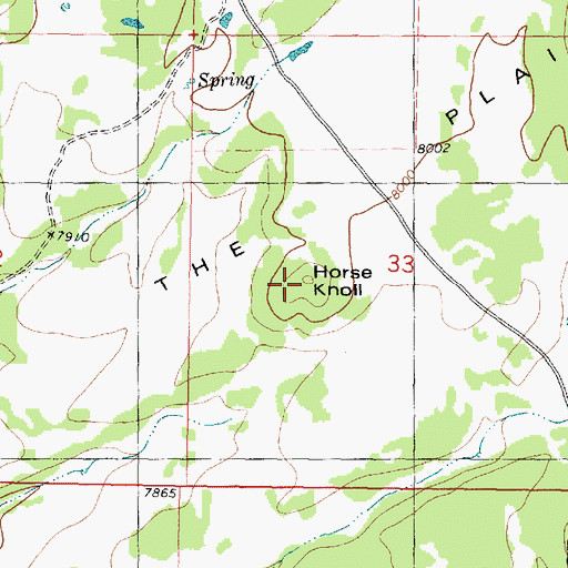 Topographic Map of Horse Knoll, UT
