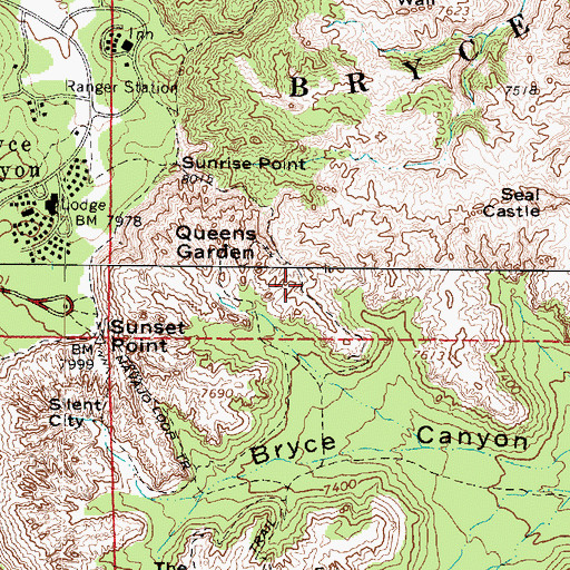 Topographic Map of Horse Trail, UT