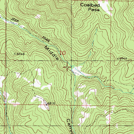 Topographic Map of Horseflat Canyon, UT