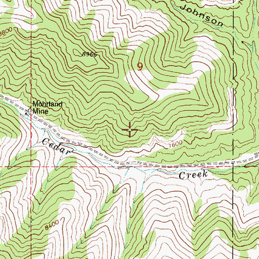 Topographic Map of Huntington Canyon, UT