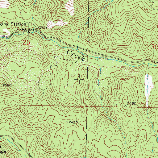 Topographic Map of Hurricane Fault, UT