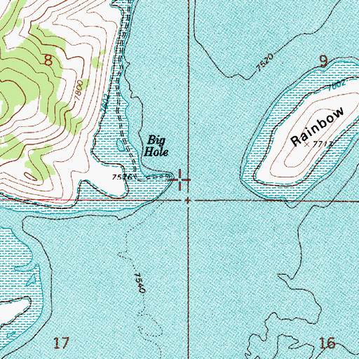 Topographic Map of Indian Bay Dike (historical), UT