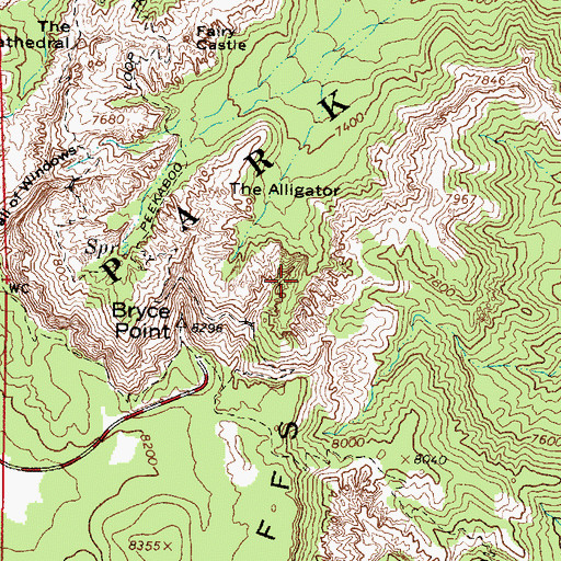 Topographic Map of Joseph and Mary, UT