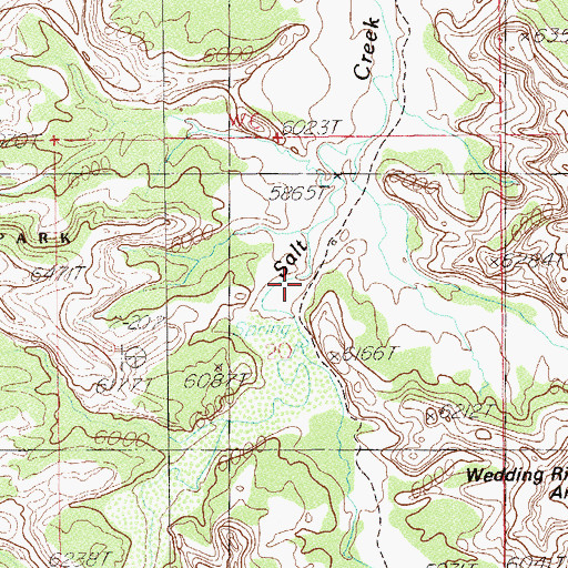 Topographic Map of Kirk Cabin, UT