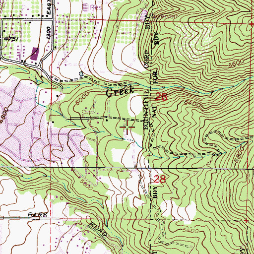 Topographic Map of Lakeview Memorial Park Cemetery, UT