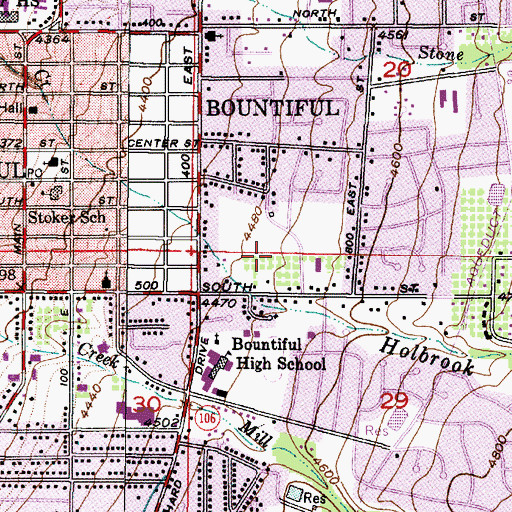 Topographic Map of Lakeview Hospital, UT