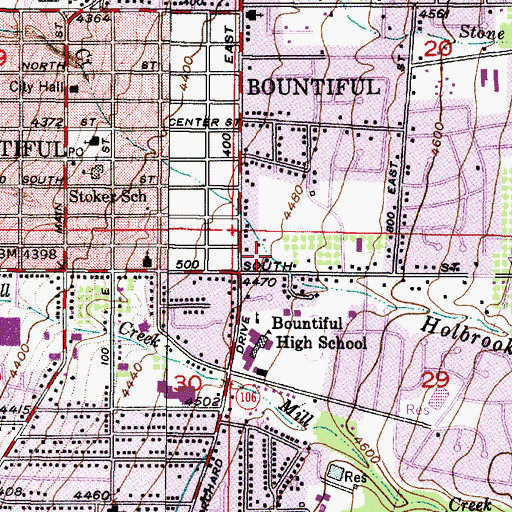Topographic Map of Lakeview Hospital Heliport, UT