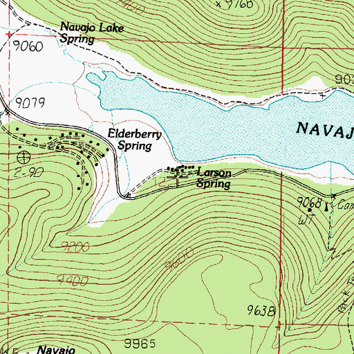 Topographic Map of Larson Spring, UT