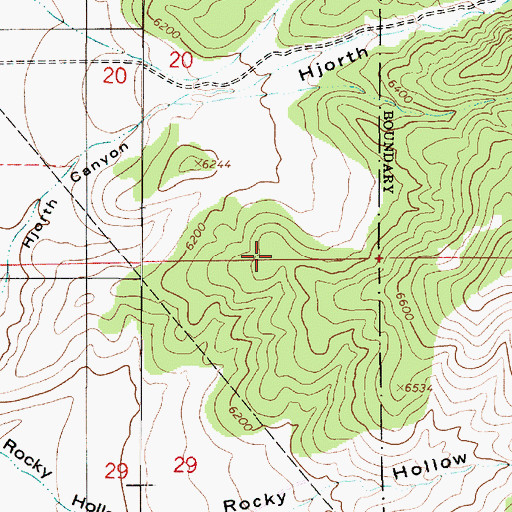 Topographic Map of Lasson Draw Wildlife Management Area, UT