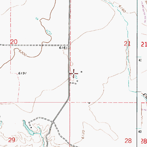 Topographic Map of Lewis Ranch (historical), UT