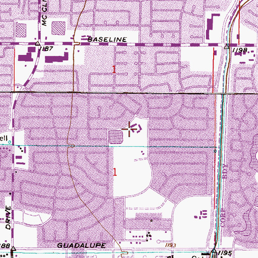 Topographic Map of Fuller Elementary School, AZ