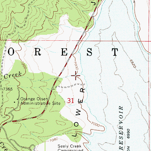 Topographic Map of Little Canyon, UT