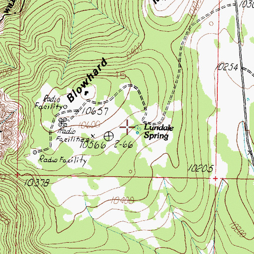 Topographic Map of Lundale Spring, UT