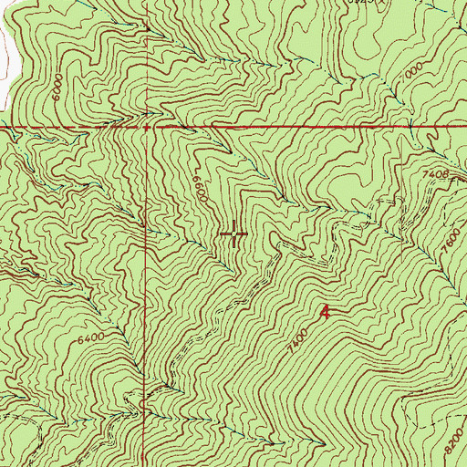 Topographic Map of Manti Face Wildlife Management Area, UT