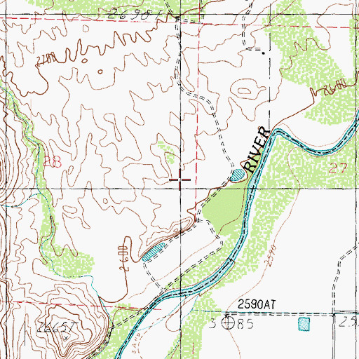 Topographic Map of Millcreek High School, UT