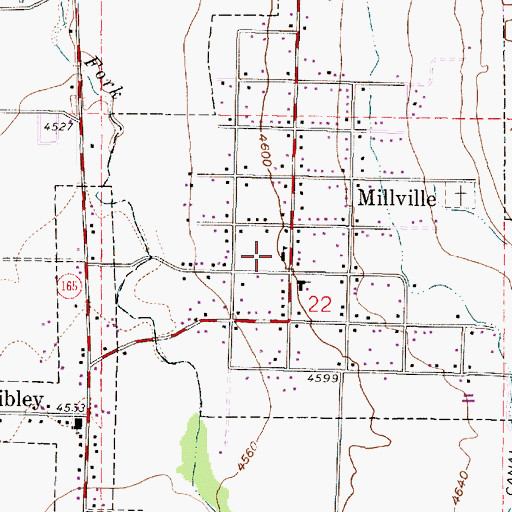 Topographic Map of Millville Elementary School, UT
