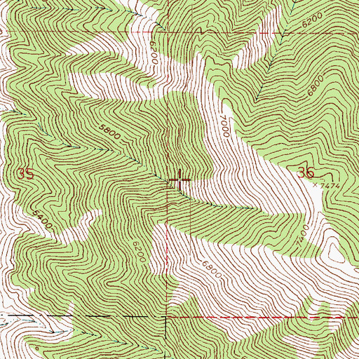 Topographic Map of Millville Face Wildlife Management Area, UT