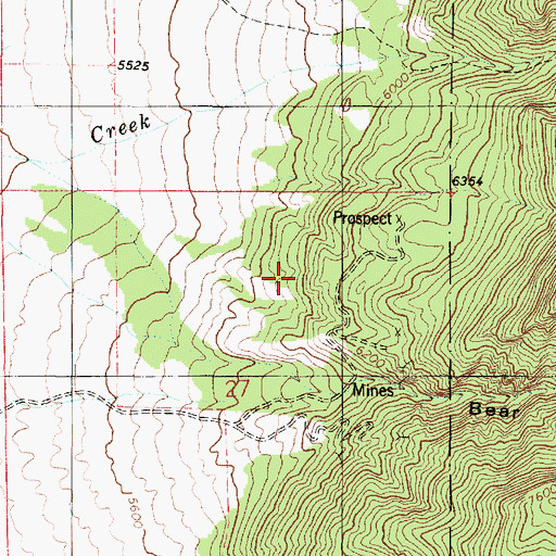 Topographic Map of Mona Front Wildlife Management Area, UT