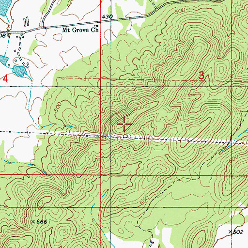 Topographic Map of Katala Hills, AL