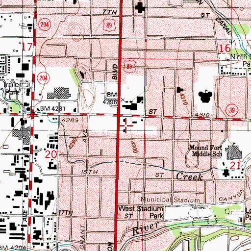 Topographic Map of Mound Fort (historical), UT