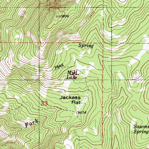 Topographic Map of Mud Lake, UT